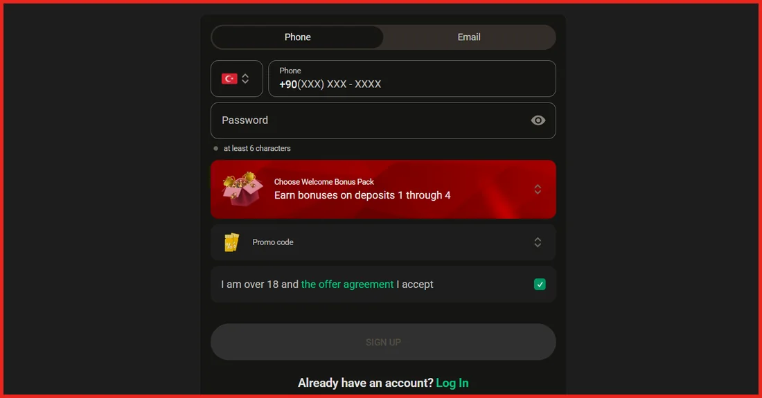 1King Casino kayıt formu: telefon veya e-posta, hoş geldin paketi seçimi ve promosyon kodu – güncel ekran
